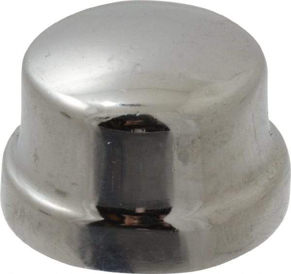 Merit Brass - Class 125, 3/8" Internal Pipe, Red Brass & Chrome End Cap - FNPT - Americas Industrial Supply