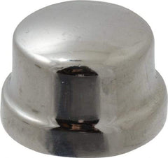 Merit Brass - Class 125, 3/8" Internal Pipe, Red Brass & Chrome End Cap - FNPT - Americas Industrial Supply