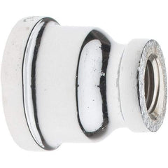 Merit Brass - Class 125, 1/2 x 1/4" Internal Pipe, Red Brass & Chrome Reducing Coupling - FNPT x FNPT - Americas Industrial Supply
