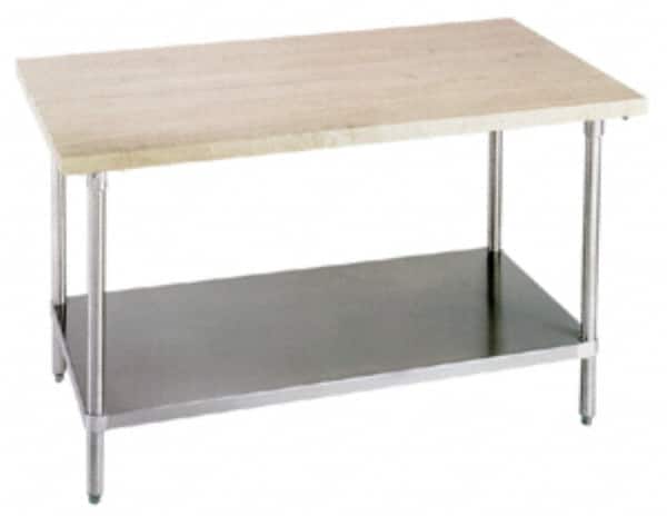 Eagle MHC - 48" Wide x 30" Deep x 35-1/2" High, Wood Work Table - Comfort Edge, Fixed Legs - Americas Industrial Supply