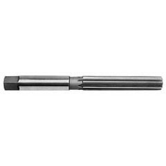 Made in USA - 17/32" Diam, Straight Shank, 3-1/8" Flute, Hand Reamer - Americas Industrial Supply