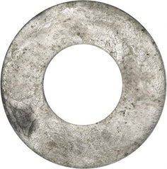 Value Collection - 1-1/4" Screw, Grade 2 Steel USS Flat Washer - 1.368" ID x 3.03" OD, 0.192" Thick, Galvanized Finish - Americas Industrial Supply