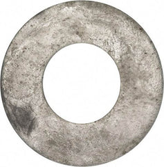 Value Collection - 1-1/2" Screw, Grade 2 Steel USS Flat Washer - 1.615" ID x 3.545" OD, 0.213" Thick, Galvanized Finish - Americas Industrial Supply