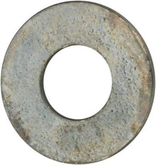 Value Collection - #3 Screw, Grade 2 Steel SAE Flat Washer - 7/64" ID x 1/4" OD, 0.035" Thick, Zinc-Plated Finish - Americas Industrial Supply