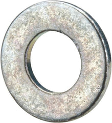 Value Collection - #5 Screw, Grade 2 Steel SAE Flat Washer - 9/64" ID x 9/32" OD, 0.03" Thick, Zinc-Plated Finish - Americas Industrial Supply