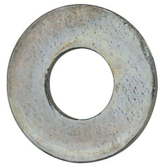 Value Collection - #3 Screw, Grade 2 Steel SAE Flat Washer - 7/64" ID x 1/4" OD, 0.035" Thick, Zinc-Plated Finish - Americas Industrial Supply
