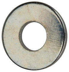 Value Collection - #4 Screw, Grade 2 Steel SAE Flat Washer - 1/8" ID x 5/16" OD, 0.04" Thick, Zinc-Plated Finish - Americas Industrial Supply