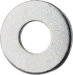 Value Collection - #12 Screw, Grade 2 Steel SAE Flat Washer - 1/4" ID x 9/16" OD, 0.08" Thick, Zinc-Plated Finish - Americas Industrial Supply