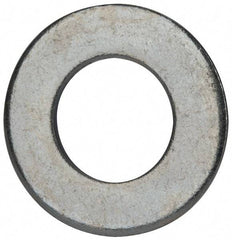 Value Collection - 1" Screw, Grade 2 Steel SAE Flat Washer - 1-1/16" ID x 2" OD, 0.16" Thick, Zinc-Plated Finish - Americas Industrial Supply