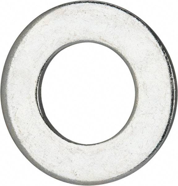Value Collection - 1-1/4" Screw, Grade 2 Steel SAE Flat Washer - 1-3/8" ID x 2-1/2" OD, 0.192" Thick, Zinc-Plated Finish - Americas Industrial Supply