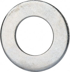 Value Collection - 1-1/2" Screw, Grade 2 Steel SAE Flat Washer - 1-9/16" ID x 3" OD, 0.16" Thick, Zinc-Plated Finish - Americas Industrial Supply