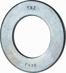 Value Collection - 2" Screw, Grade 2 Steel SAE Flat Washer - 2-1/8" ID x 3-3/4" OD, 0.201" Thick, Zinc-Plated Finish - Americas Industrial Supply
