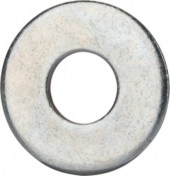 Value Collection - 3/4" Screw, Grade 2 Steel USS Flat Washer - 0.805" ID x 2.03" OD, 0.177" Thick, Zinc-Plated Finish - Americas Industrial Supply