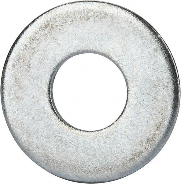 Value Collection - 7/8" Screw, Grade 2 Steel USS Flat Washer - 0.931" ID x 2.28" OD, 0.192" Thick, Zinc-Plated Finish - Americas Industrial Supply