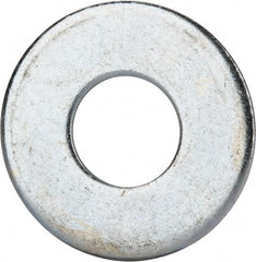 Value Collection - 1" Screw, Grade 2 Steel USS Flat Washer - 1.055" ID x 2.53" OD, 0.192" Thick, Zinc-Plated Finish - Americas Industrial Supply