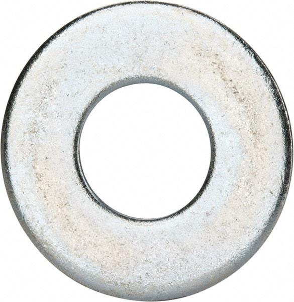 Value Collection - 1-1/8" Screw, Grade 2 Steel USS Flat Washer - 1.243" ID x 2.78" OD, 0.192" Thick, Zinc-Plated Finish - Americas Industrial Supply