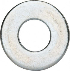 Value Collection - 1-1/8" Screw, Grade 2 Steel USS Flat Washer - 1.243" ID x 2.78" OD, 0.192" Thick, Zinc-Plated Finish - Americas Industrial Supply