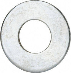 Value Collection - 1-1/4" Screw, Grade 2 Steel USS Flat Washer - 1.368" ID x 3.03" OD, 0.192" Thick, Zinc-Plated Finish - Americas Industrial Supply