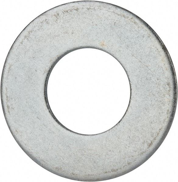 Value Collection - 1-3/4" Screw, Grade 2 Steel USS Flat Washer - 1.865" ID x 4.045" OD, 0.213" Thick, Zinc-Plated Finish - Americas Industrial Supply