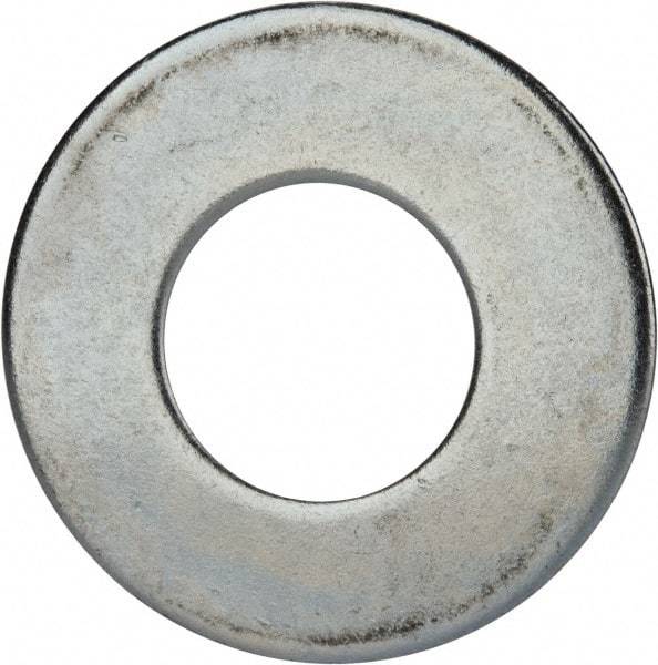 Value Collection - 2" Screw, Grade 2 Steel USS Flat Washer - 2.115" ID x 4.545" OD, 0.213" Thick, Zinc-Plated Finish - Americas Industrial Supply