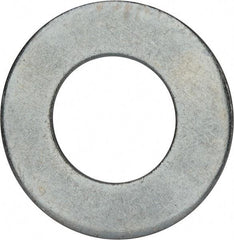 Value Collection - 2-1/2" Screw, Grade 2 Steel USS Flat Washer - 2.615" ID x 5.045" OD, 0.28" Thick, Zinc-Plated Finish - Americas Industrial Supply