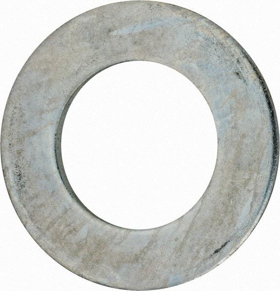 Value Collection - 3" Screw, Grade 2 Steel USS Flat Washer - 3.115" ID x 5.565" OD, 0.327" Thick, Zinc-Plated Finish - Americas Industrial Supply