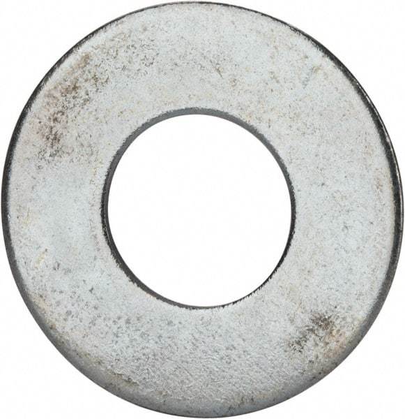 Value Collection - 1-1/2" Screw, Grade 2 Steel USS Flat Washer - 1.615" ID x 3.545" OD, 0.213" Thick, Zinc-Plated Finish - Americas Industrial Supply