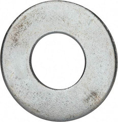 Value Collection - 1-1/2" Screw, Grade 2 Steel USS Flat Washer - 1.615" ID x 3.545" OD, 0.213" Thick, Zinc-Plated Finish - Americas Industrial Supply