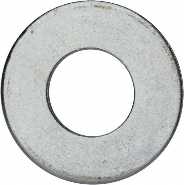 Value Collection - 1-3/4" Screw, Grade 2 Steel USS Flat Washer - 1.865" ID x 4.045" OD, 0.213" Thick, Zinc-Plated Finish - Americas Industrial Supply