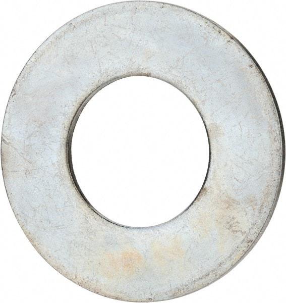 Value Collection - 2-1/4" Screw, Grade 2 Steel USS Flat Washer - 2.365" ID x 4.795" OD, 0.248" Thick, Zinc-Plated Finish - Americas Industrial Supply