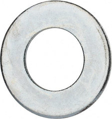 Value Collection - 2-1/2" Screw, Grade 2 Steel USS Flat Washer - 2.615" ID x 5.045" OD, 0.28" Thick, Zinc-Plated Finish - Americas Industrial Supply