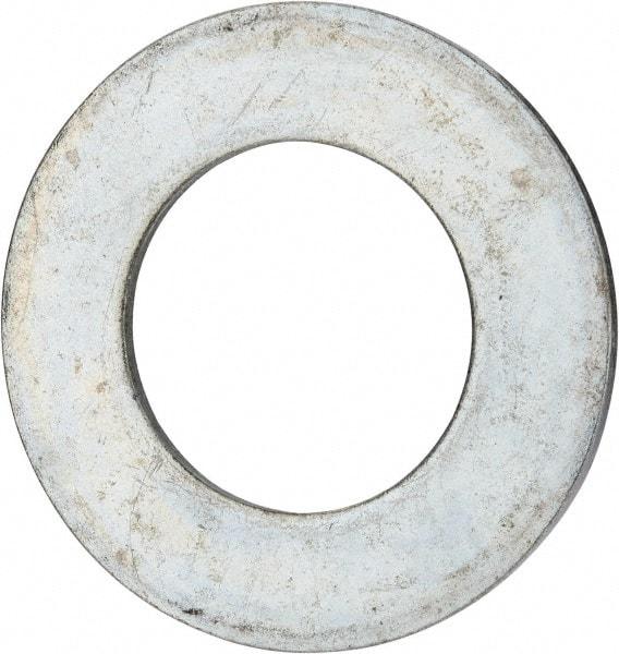 Value Collection - 3" Screw, Grade 2 Steel USS Flat Washer - 3.115" ID x 5.565" OD, 0.327" Thick, Zinc-Plated Finish - Americas Industrial Supply