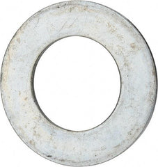 Value Collection - 3" Screw, Grade 2 Steel USS Flat Washer - 3.115" ID x 5.565" OD, 0.327" Thick, Zinc-Plated Finish - Americas Industrial Supply