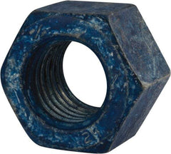 Value Collection - 1-1/8 - 7 UNC Steel Right Hand Heavy Hex Nut - 1-13/16" Across Flats, 1-7/64" High, Galvanized Finish - Americas Industrial Supply