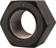 Value Collection - 2-1/2 - 4 UNC Steel Right Hand Heavy Hex Nut - 3-7/8" Across Flats, 2-29/64" High, Uncoated, 2B Class of Fit - Americas Industrial Supply