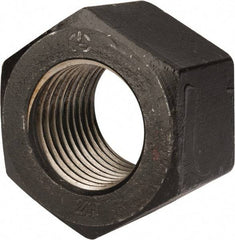 Value Collection - 2-3/4 - 4 UNC Steel Right Hand Heavy Hex Nut - 4-1/4" Across Flats, 2-45/64" High, Uncoated, 2B Class of Fit - Americas Industrial Supply