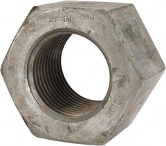 Value Collection - 3-4 UNC Steel Right Hand Heavy Hex Nut - 4-5/8" Across Flats, 2-61/64" High, Hot Dipped Galvanized Finish - Americas Industrial Supply