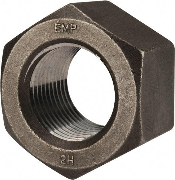 Value Collection - 3-4 UNC Steel Right Hand Heavy Hex Nut - 4-5/8" Across Flats, 2-61/64" High, Uncoated, 2B Class of Fit - Americas Industrial Supply