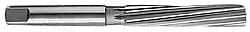 Made in USA - 19/64" Diam, Straight Shank, 2-1/4" Flute, Hand Reamer - Spiral Flute, 4-1/2" OAL, Left Hand Spiral, Right Hand Cut, High Speed Steel - Americas Industrial Supply