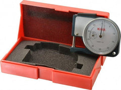 SPI - 0 to 1/2 Inch Measurement, 0.0005 Inch Graduation, 1/2 Inch Throat Depth, Dial Thickness Gage - 1-7/8 Inch Dial Diameter - Americas Industrial Supply