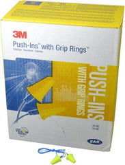 3M - Reusable, Corded, 30 dB Earplugs - Yellow, 200 Pairs - Americas Industrial Supply