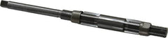 Made in USA - Size 4/A, Straight Shank Hand Adjustable Reamer - 4-3/8" OAL, Right Hand Cut, 4 Blades, High Speed Steel, Bright Finish - Americas Industrial Supply
