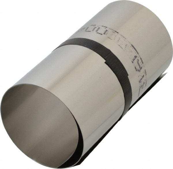 Made in USA - 1 Piece, 50 Inch Long x 6 Inch Wide x 0.004 Inch Thick, Roll Shim Stock - Stainless Steel - Americas Industrial Supply