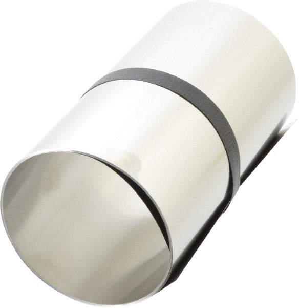 Made in USA - 1 Piece, 100 Inch Long x 6 Inch Wide x 0.005 Inch Thick, Roll Shim Stock - Stainless Steel - Americas Industrial Supply