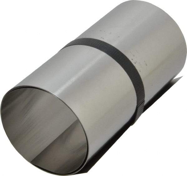 Made in USA - 1 Piece, 50 Inch Long x 6 Inch Wide x 0.005 Inch Thick, Roll Shim Stock - Stainless Steel - Americas Industrial Supply