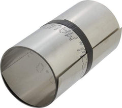 Made in USA - 1 Piece, 100 Inch Long x 6 Inch Wide x 0.007 Inch Thick, Roll Shim Stock - Stainless Steel - Americas Industrial Supply