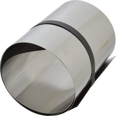 Made in USA - 1 Piece, 50 Inch Long x 6 Inch Wide x 0.01 Inch Thick, Roll Shim Stock - Stainless Steel - Americas Industrial Supply