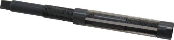 Value Collection - Size G, Straight Shank Hand Adjustable Reamer - 8" OAL, Right Hand Cut, High Speed Steel, Oxide Finish - Americas Industrial Supply