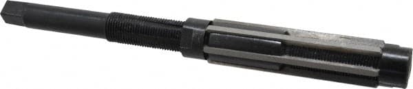 Value Collection - Size J, Straight Shank Hand Adjustable Reamer - 11" OAL, Right Hand Cut, High Speed Steel, Oxide Finish - Americas Industrial Supply
