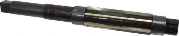 Value Collection - Size M, Straight Shank Hand Adjustable Reamer - 16" OAL, Right Hand Cut, High Speed Steel, Oxide Finish - Americas Industrial Supply